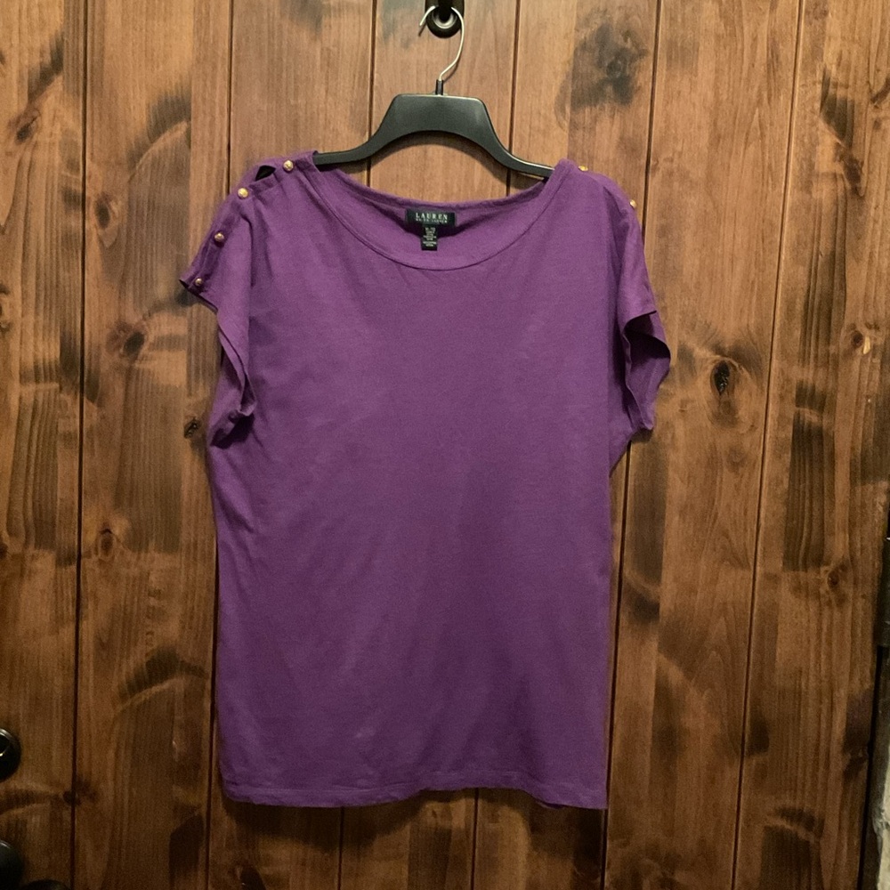 Ralph Lauren Purple Short Sleeve Women's Tee